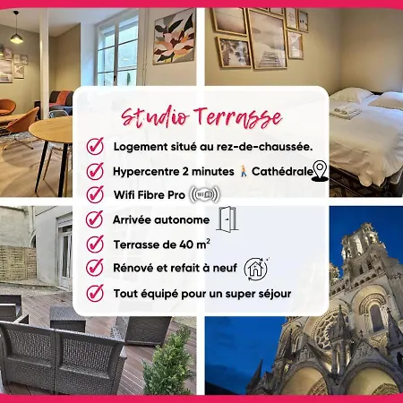 Terrasse, Hypercentre, Neuf, Rdc Laon